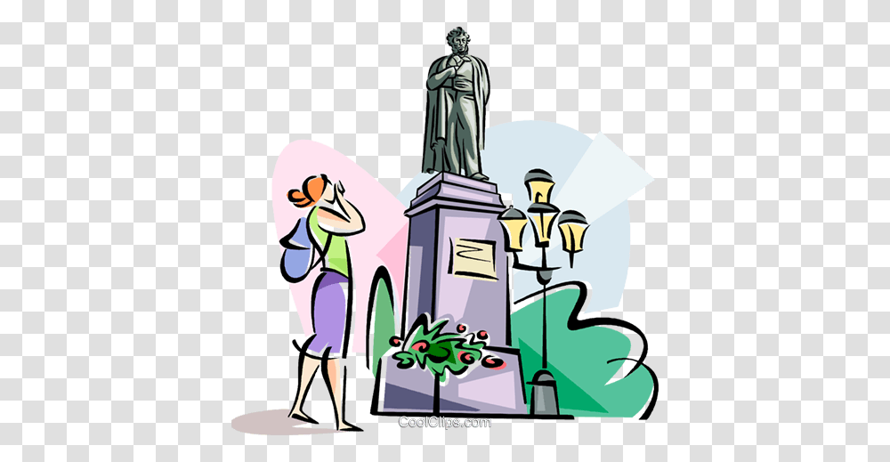Monument To Aleksandr Pushkin Royalty Free Vector Clip Art, Statue, Sculpture, Water, Drawing Transparent Png