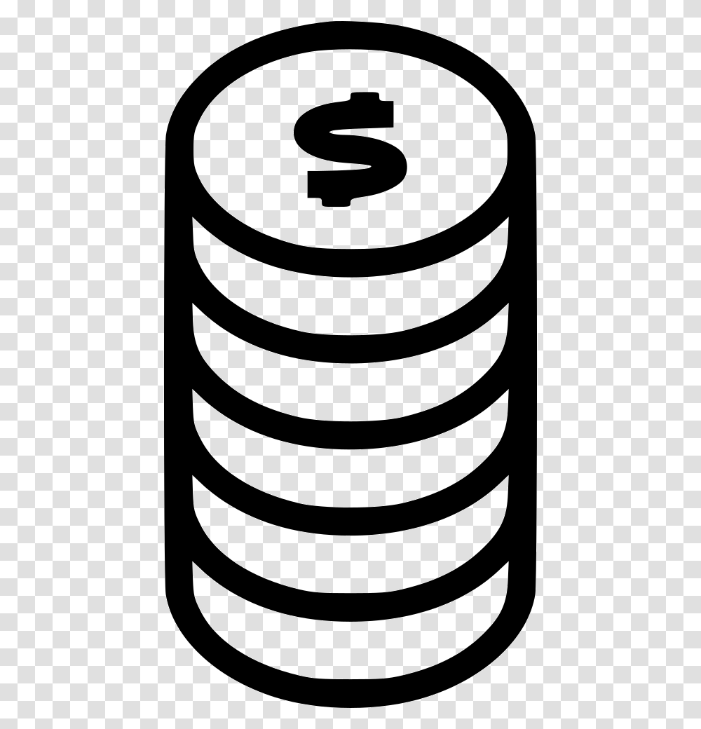 Mony Dollar Coins Svg Icon Free Download Clipart, Bottle, Rug Transparent Png