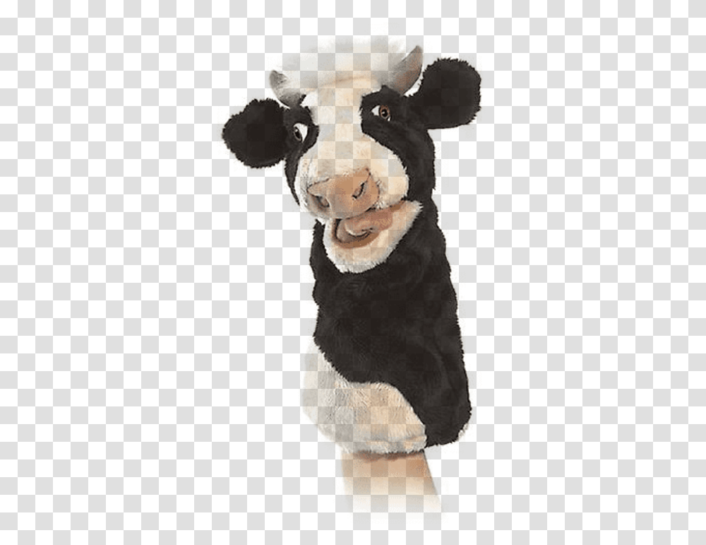 Moo Cow Stage Puppet Folkmanis Titere Vaca, Mascot, Scarecrow, Silhouette Transparent Png