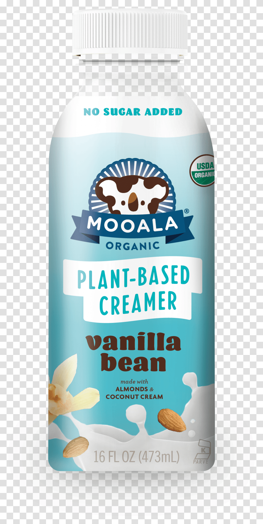 Mooala Plant Based Creamer, Bottle, Shampoo, Aluminium, Tin Transparent Png