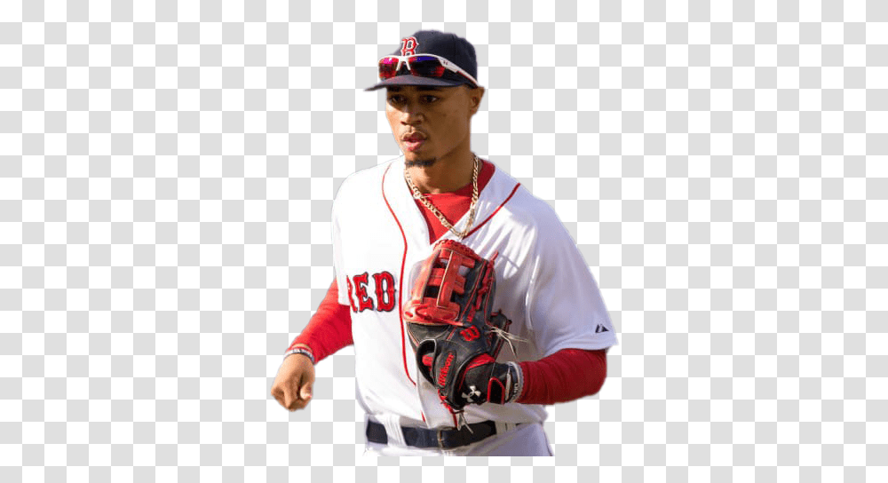 Mookie Betts Download Image Baseball Player, Apparel, Person, Human Transparent Png
