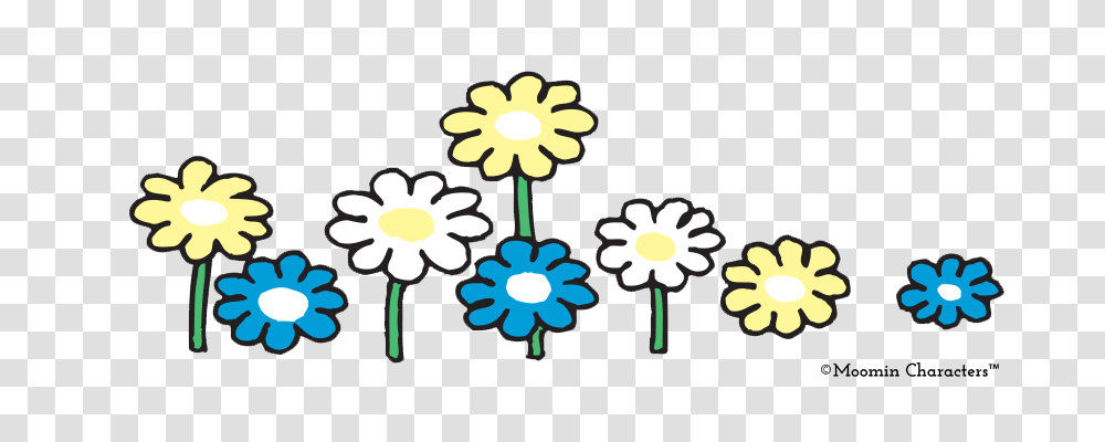 Moomin Flowers To Celebrate The Floral Design Day, Pattern Transparent Png