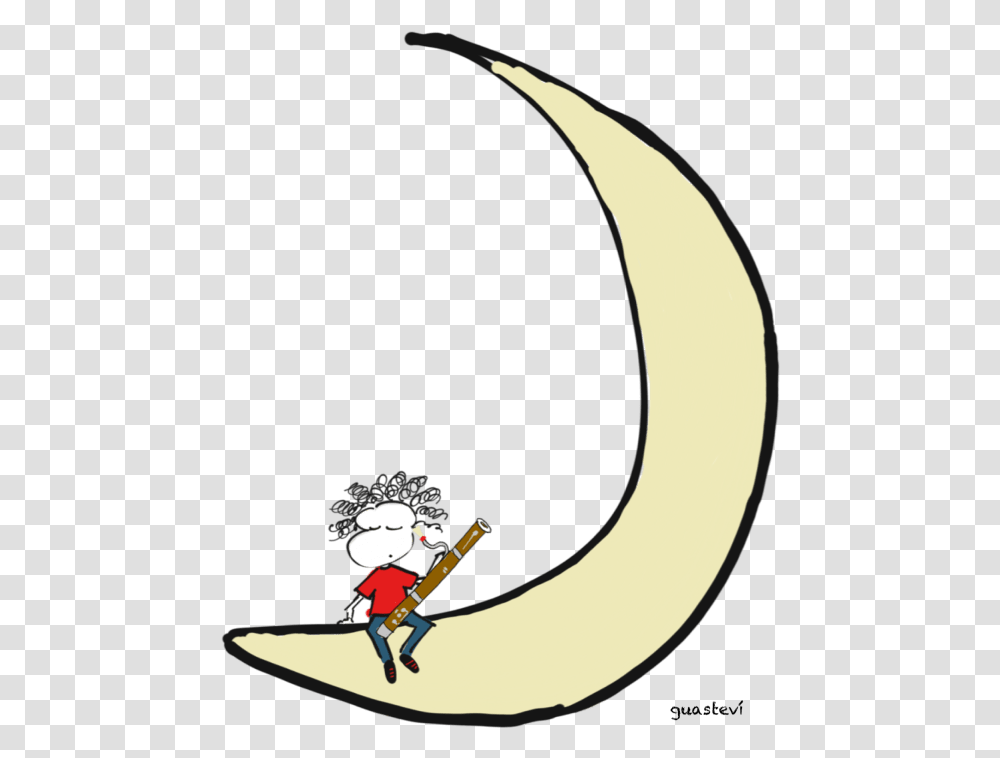 Moon And Bassoon Cartoon, Leisure Activities, Musical Instrument, Bagpipe, Person Transparent Png