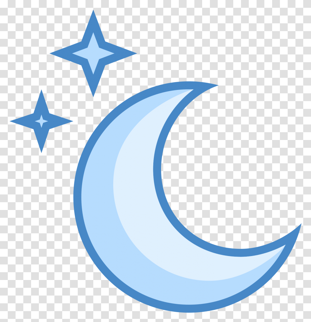 Moon And Stars Blue Moon Icon, Outdoors, Nature, Astronomy Transparent Png