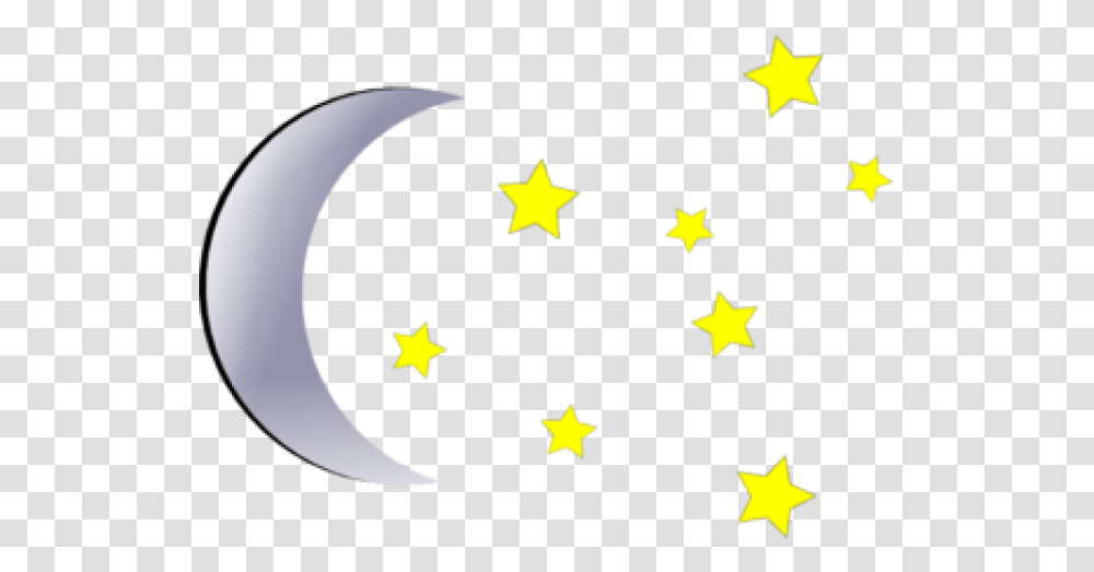 Moon And Stars Clipart Stars Moon Clipart, Symbol, Star Symbol, Bonfire, Flame Transparent Png