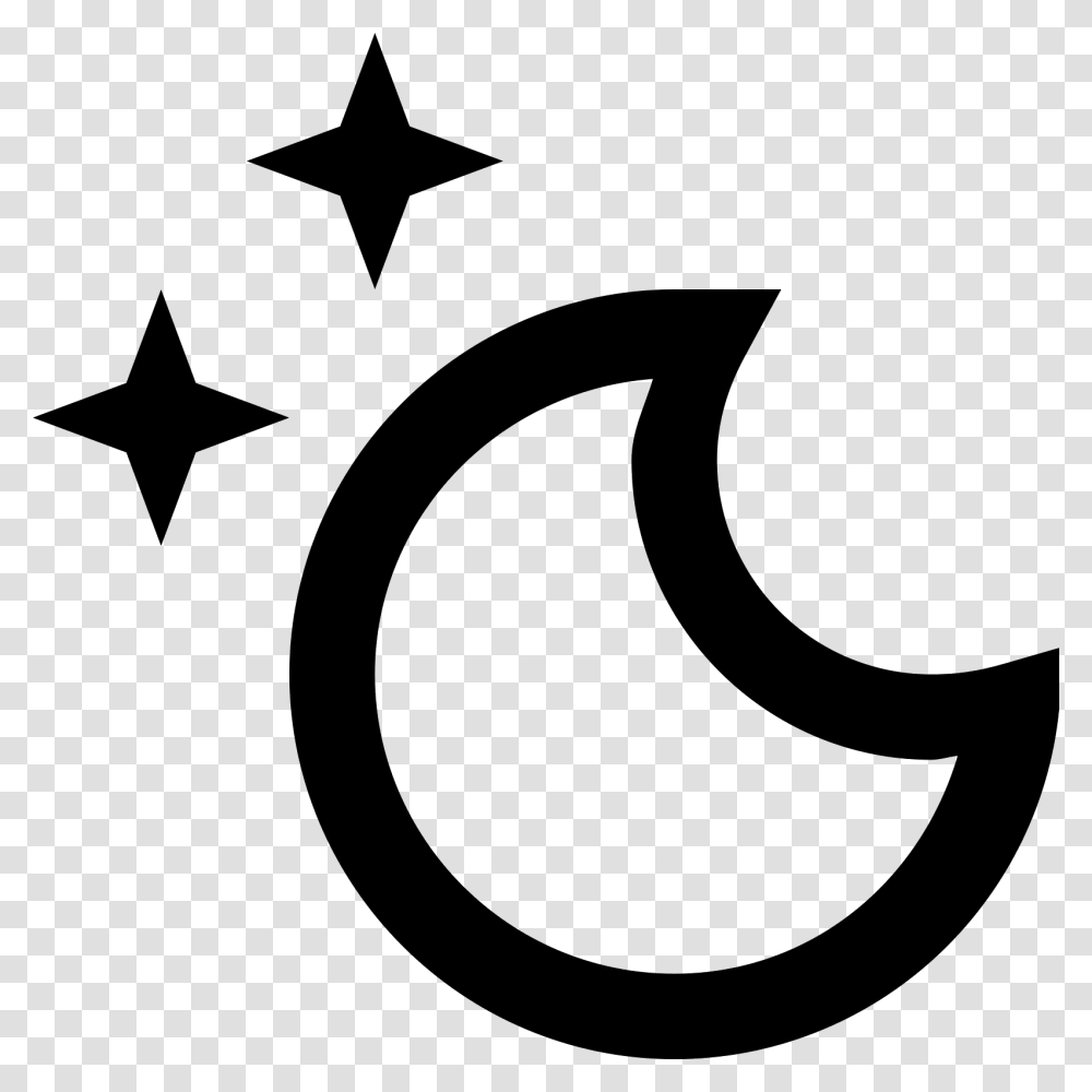 Moon And Stars Icono, Gray, World Of Warcraft Transparent Png