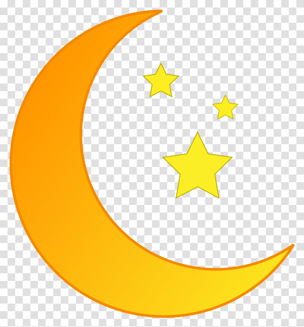 Moon And Stars, Star Symbol, Banana, Fruit, Plant Transparent Png