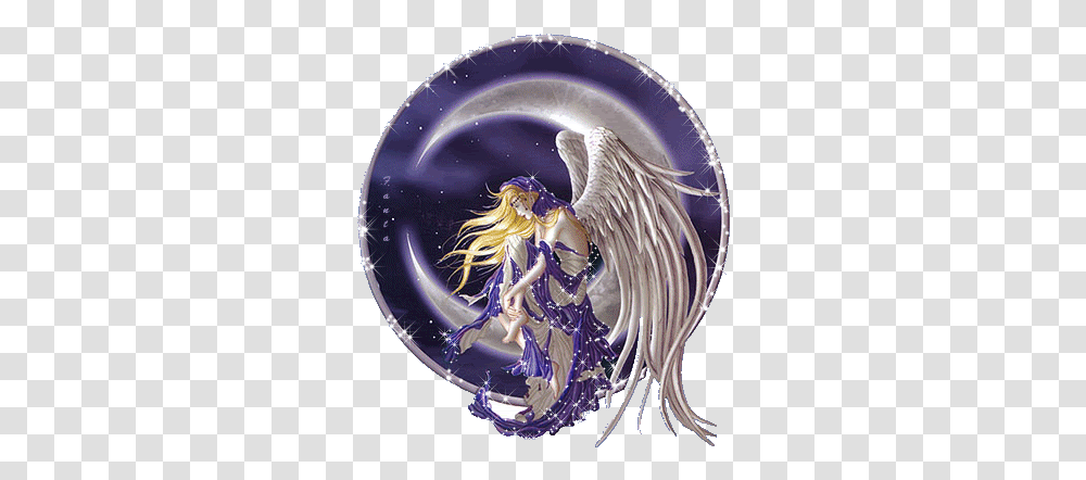 Moon Angel Gif Moon Angel Wings Discover & Share Gifs Myspace Goth Glitter Graphics, Helmet, Clothing, Apparel, Sea Life Transparent Png