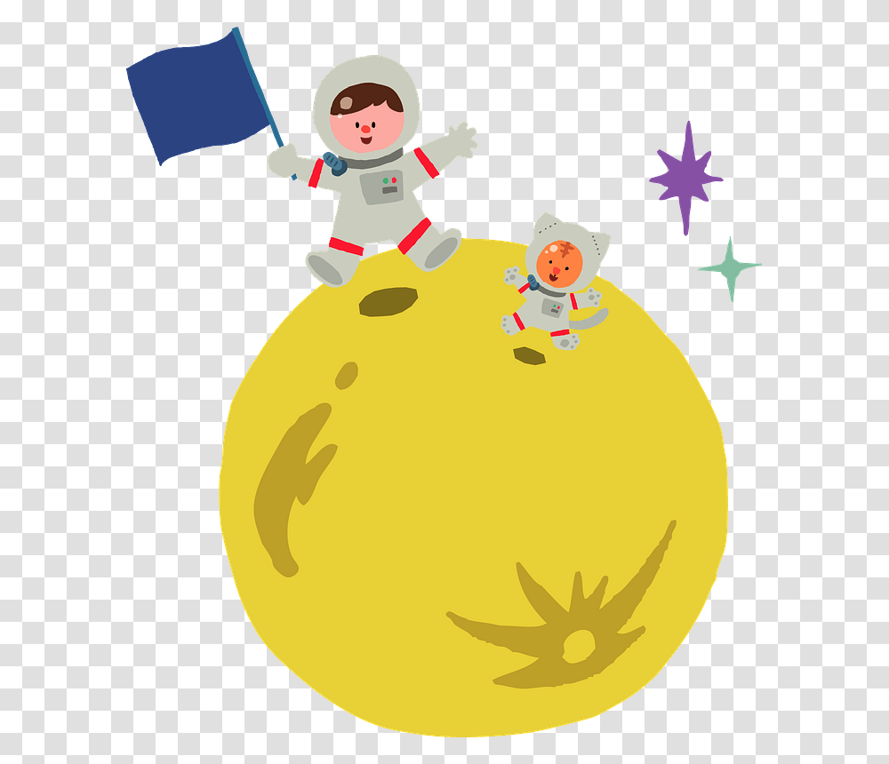 Moon Astronaut Clipart Cartoon, Nature, Outdoors, Snowman, Winter Transparent Png