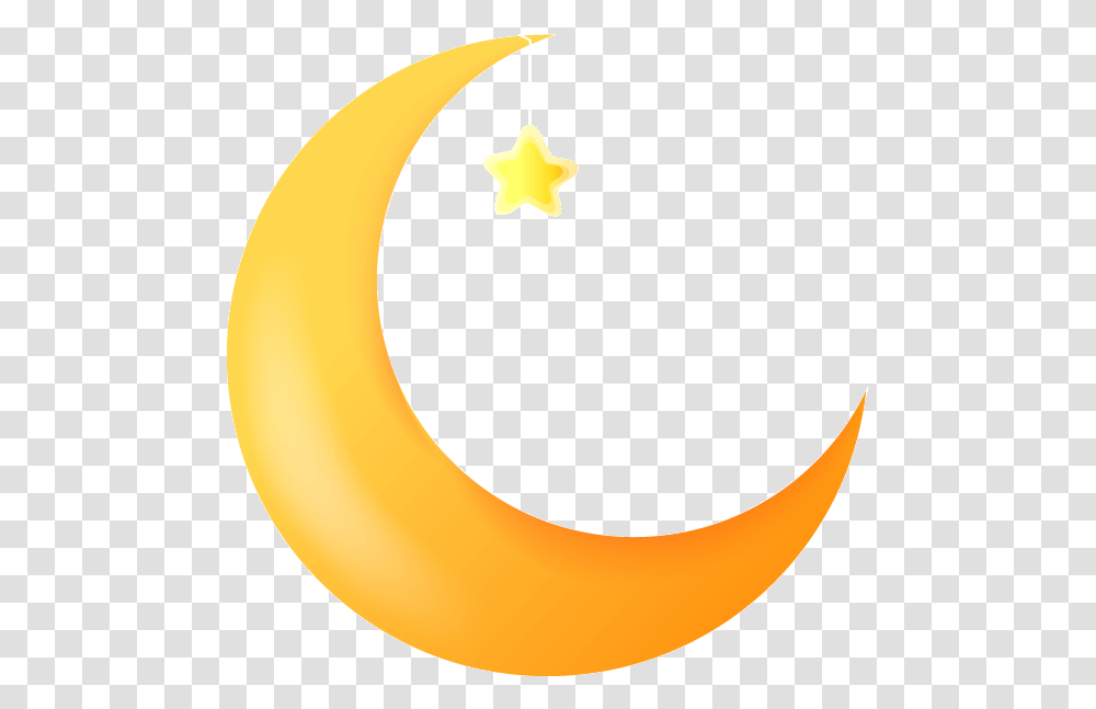 Moon Clip Art Moon Clipart, Banana, Fruit, Plant, Food Transparent Png