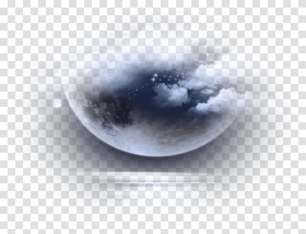 Moon Clouds Background Overlay Aesthetic Icon Moon Overlay, Nature, Outdoors, Outer Space, Astronomy Transparent Png