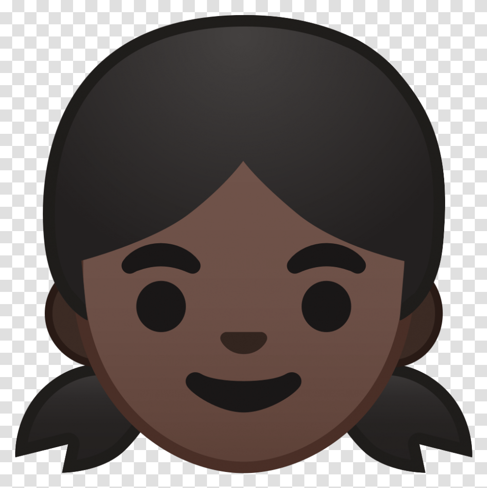 Moon Emoji Black Girl Cartoon Head, Face, Helmet, Apparel Transparent Png
