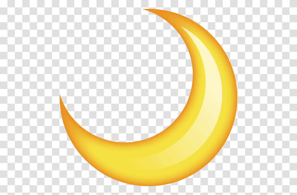 Moon Emoji Clipart Clip Art Images, Banana, Fruit, Plant, Food Transparent Png