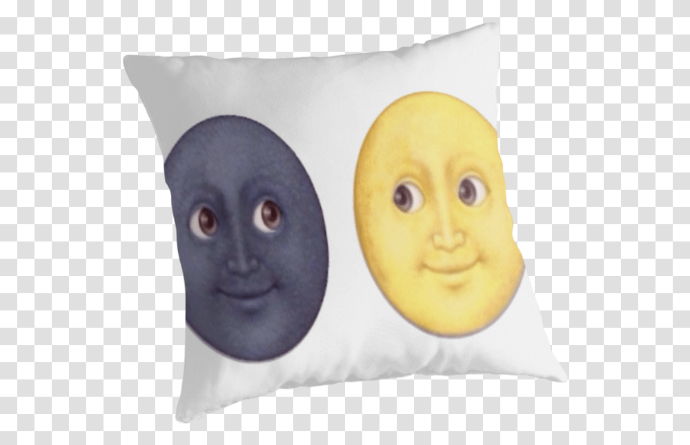 Moon Emoji Cushion, Pillow Transparent Png