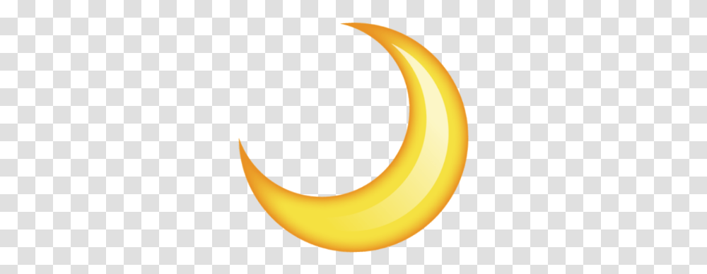 Moon Emoji Picture Crescent, Banana, Fruit, Plant, Food Transparent Png