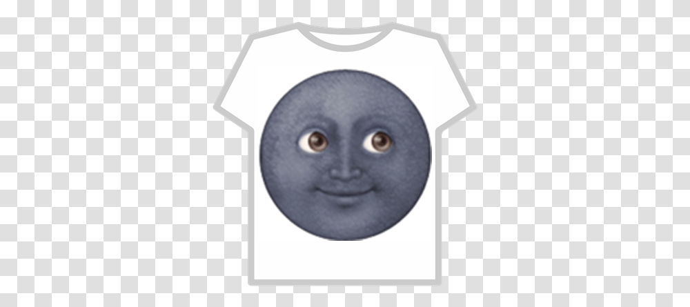 Moon Emoji Roblox Black Moon Emoji, Clothing, Apparel, Rug, T-Shirt Transparent Png