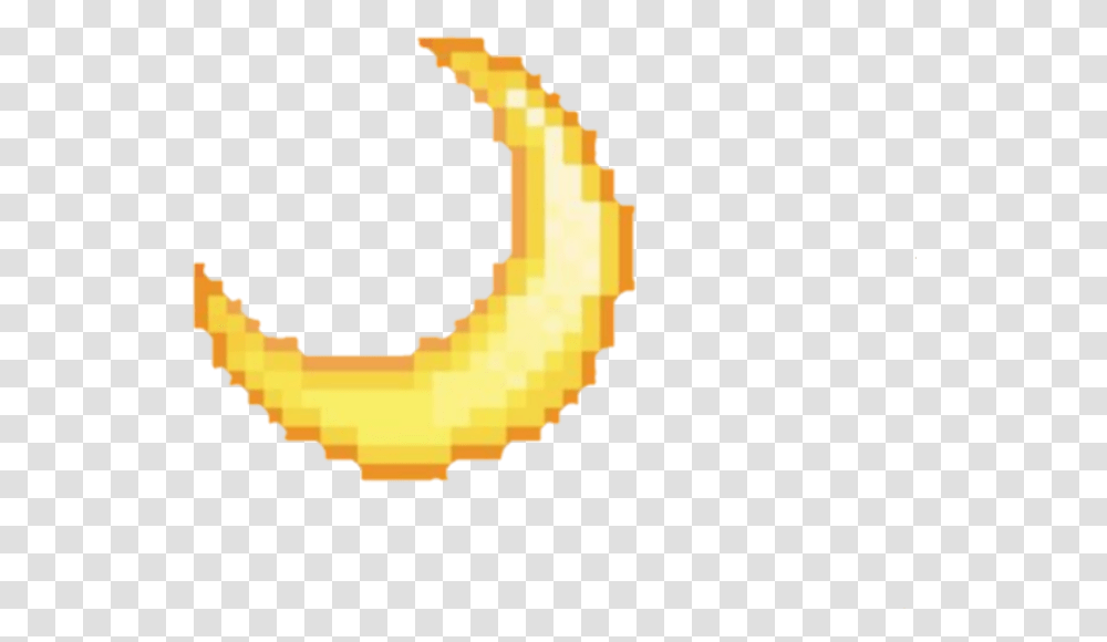 Moon Emoji Tumblr Pixel Yellow Remixit Moon Pixel Tumblr, Food, Fries Transparent Png