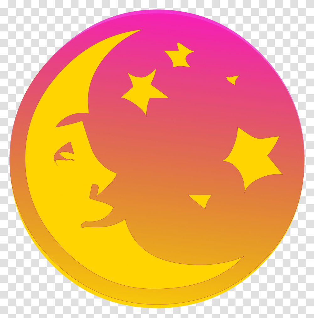 Moon Face And Stars Image, Star Symbol, Astronomy, Outer Space Transparent Png