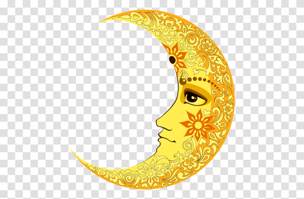 Moon Face Clipart, Number Transparent Png
