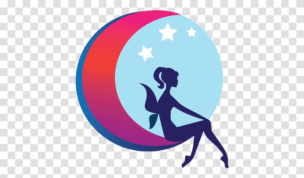 Moon Fairy Cartoon Free Photo Beauty, Sphere, Outdoors, Astronomy, Outer Space Transparent Png