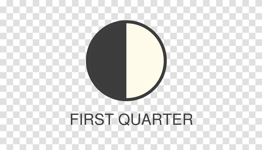 Moon First Quarter Icon, Logo, Trademark Transparent Png
