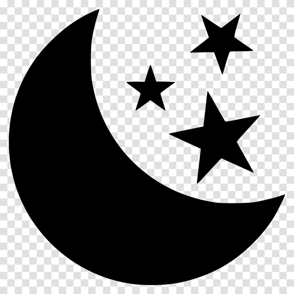 Moon Icon Free Moon Svg Moon And Star Svg, Star Symbol, Stencil Transparent Png