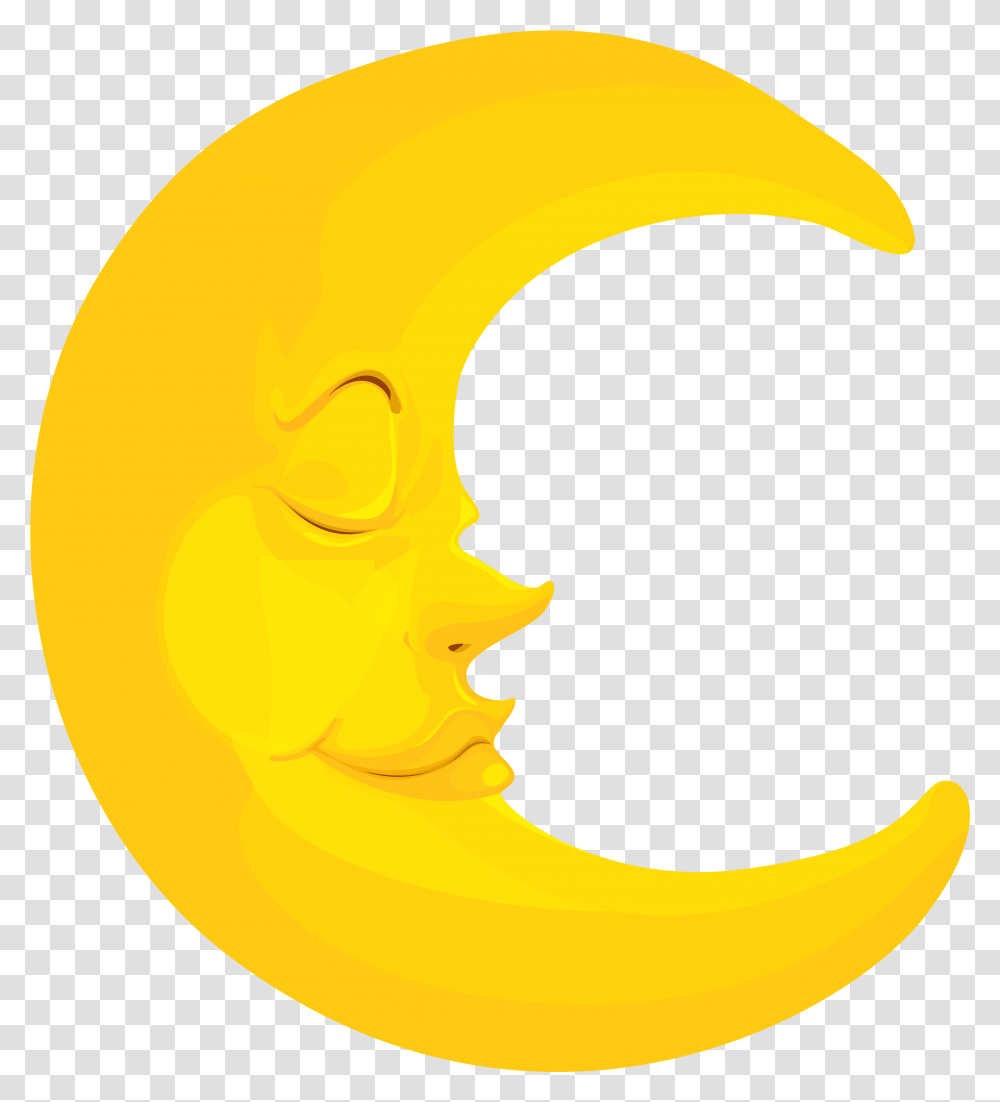 Moon Image Moon Clipart Without Background, Banana, Fruit, Plant, Food Transparent Png