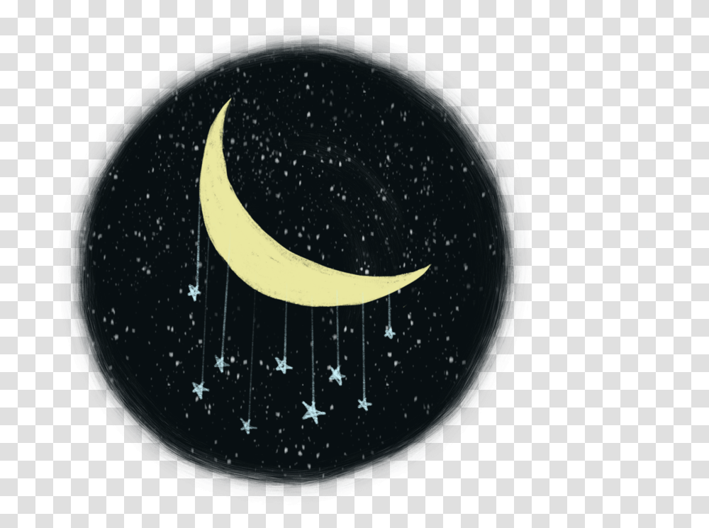 Moon In The Night Sky Download Crescent, Nature, Outdoors, Astronomy, Outer Space Transparent Png