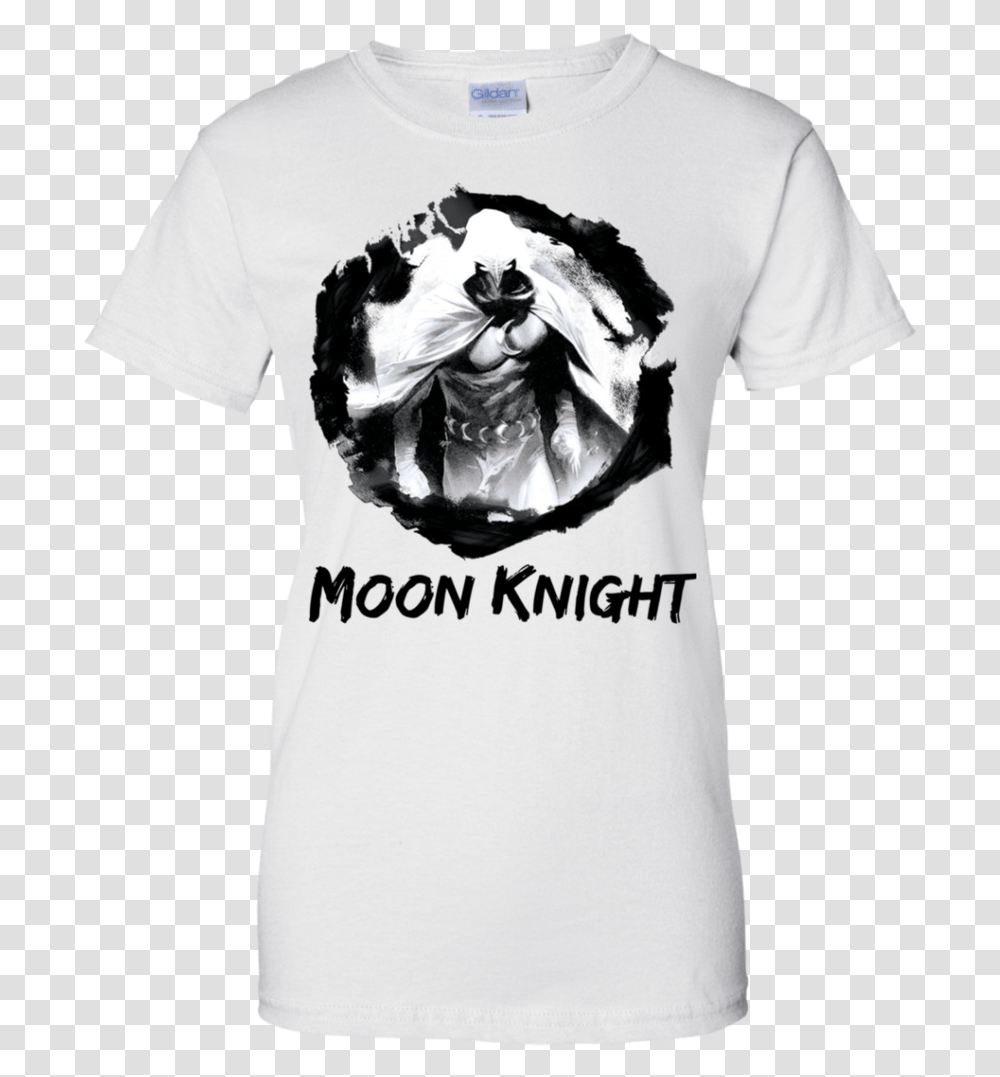 Moon Knight Paint Smudge Print Graphic Menwomen T Moon Knight Shirt, Apparel, T-Shirt, Person Transparent Png