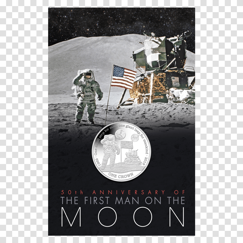 Moon Landing, Person, Human, Flag Transparent Png