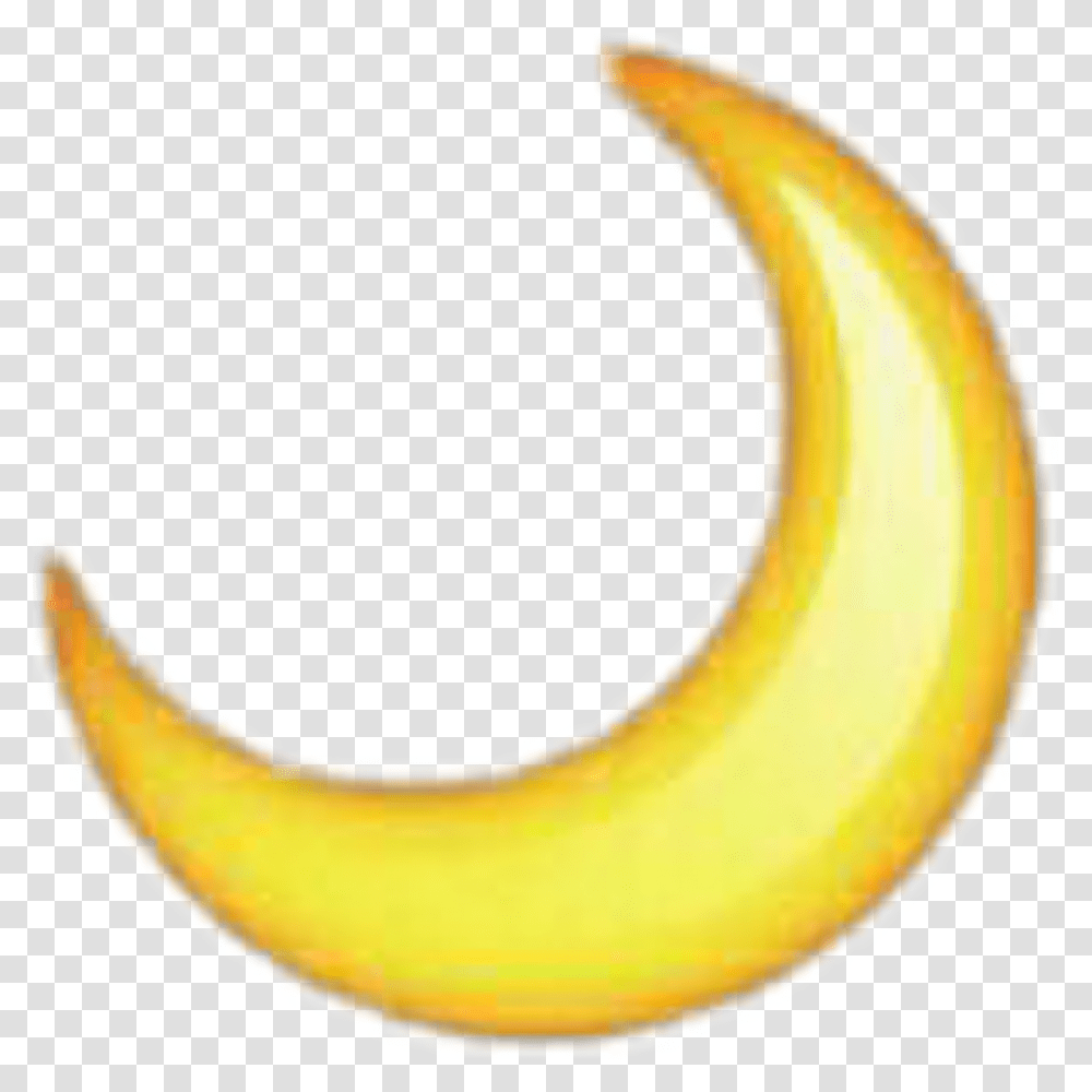 Moon Moonemogi Emogi Luna Emoticones Overlay Tumblr Moon Iphone Emoji, Banana, Fruit, Plant, Food Transparent Png
