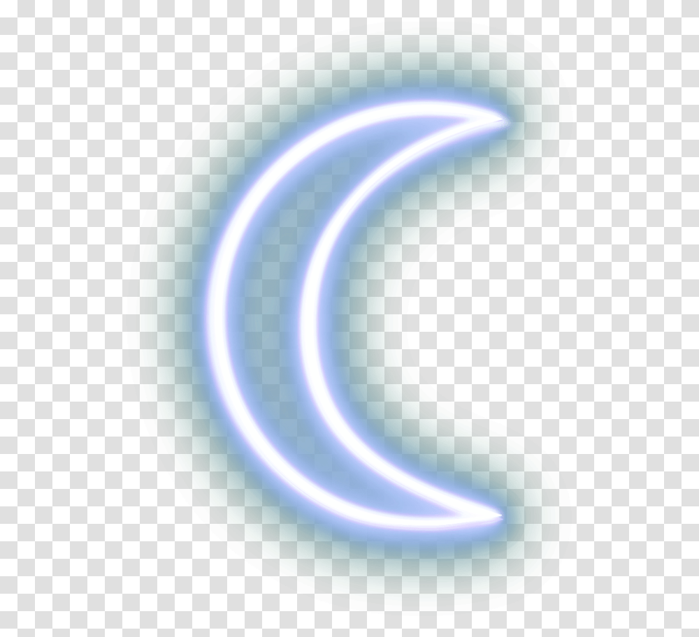 Moon Neon Remixit Trending Trendingstickers Trendingsticker Crescent, Light, Outdoors, Nature, Tape Transparent Png