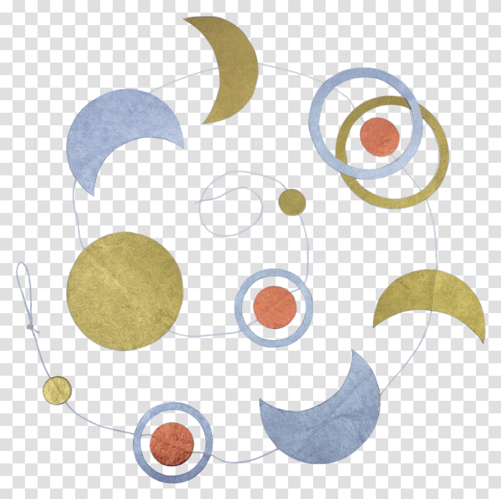 Moon Phase Garland Circle, Floral Design, Pattern Transparent Png