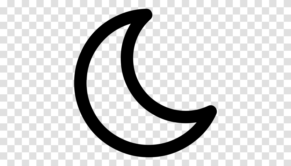 Moon Phase Outline Moon Weather Icon With And Vector Format, Gray, World Of Warcraft Transparent Png