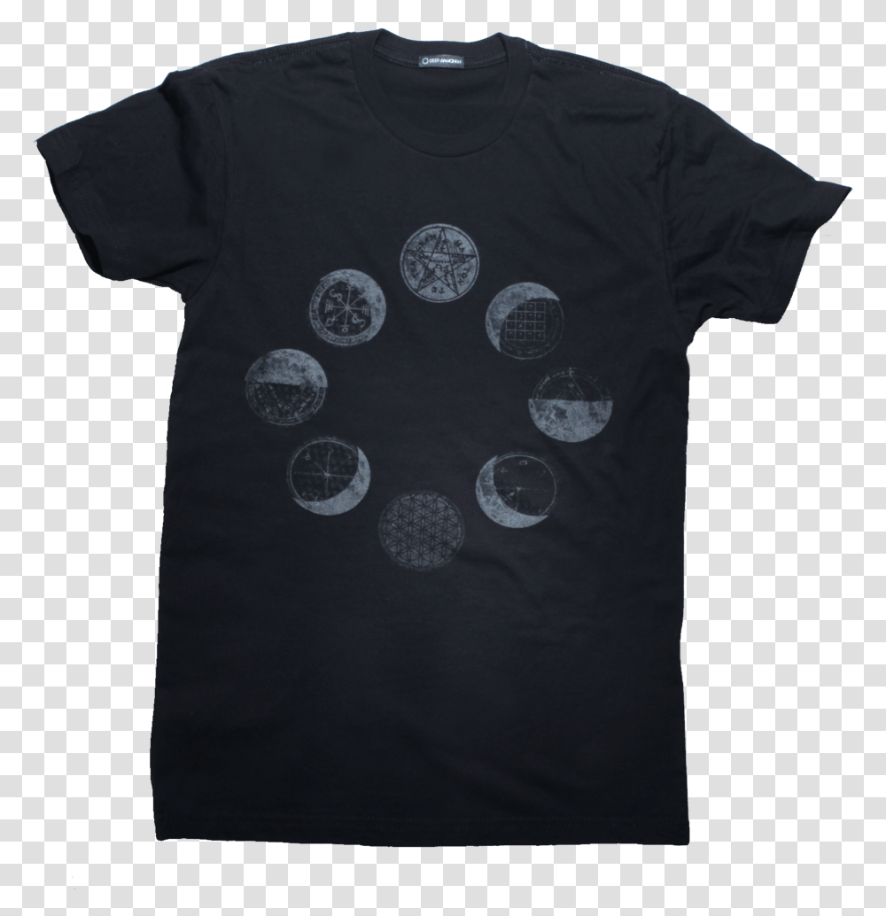 Moon Phases, Apparel, Shirt, T-Shirt Transparent Png