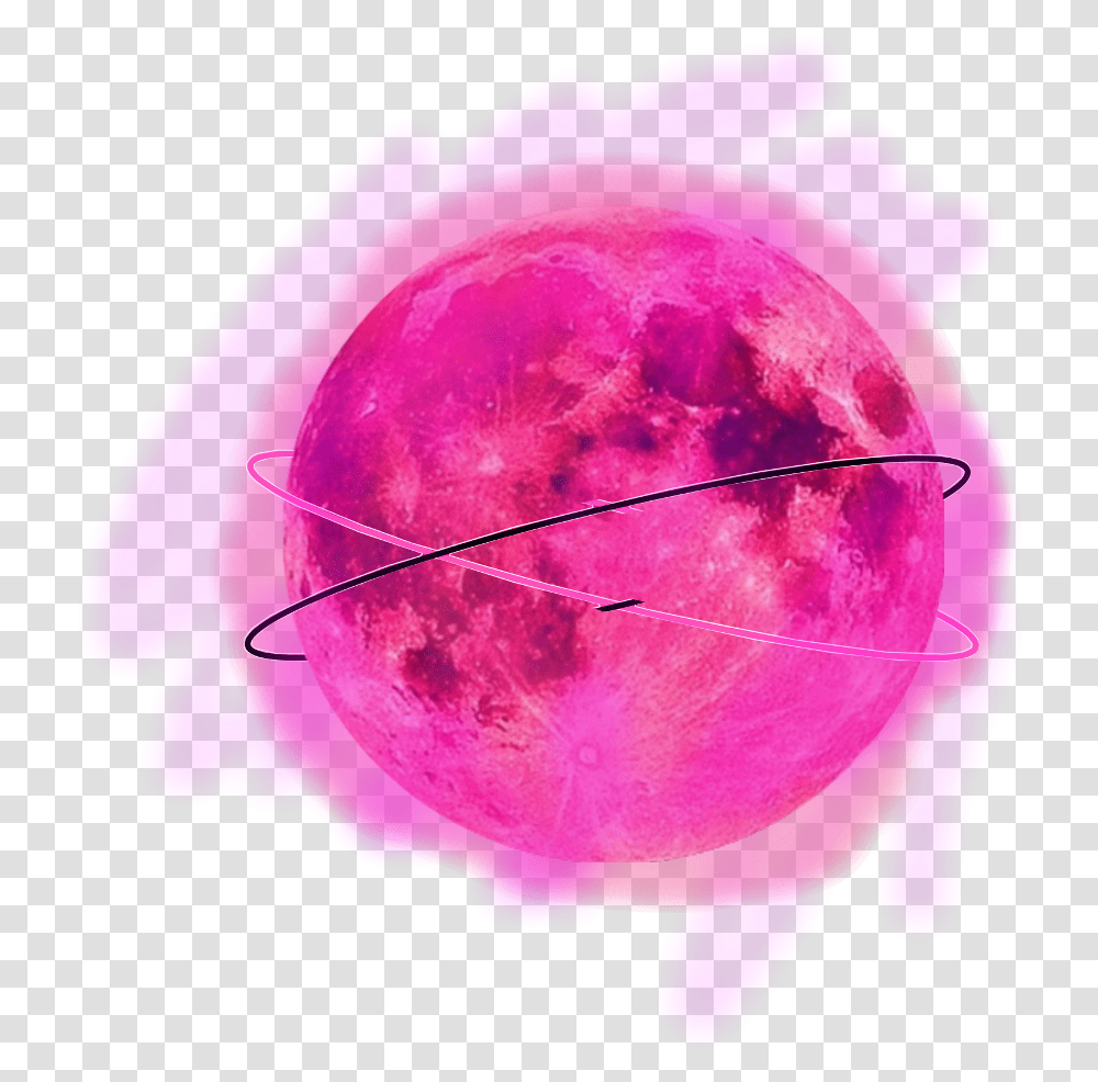Moon Pink Cool Galaxy Circle Moon In Space, Sphere, Outer Space, Astronomy, Universe Transparent Png