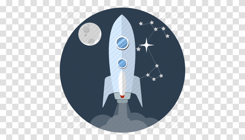 Moon Rocketship Space Spaceship Rocket Clipart With Moon, Poster, Advertisement, Aircraft, Vehicle Transparent Png
