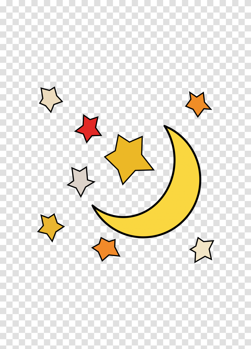 Moon Stars Clipart Clip Art Images, Star Symbol, Poster, Advertisement Transparent Png