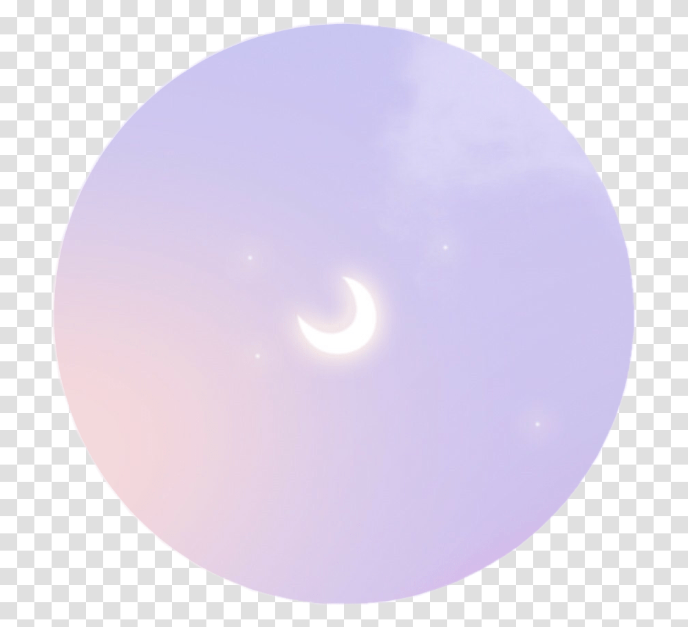 Moon Stars Cute Kawaii Clouds Blue Sky Bright Circle, Lighting, Outdoors, Nature, Outer Space Transparent Png