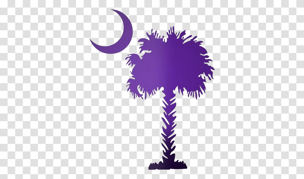 Moon Tree Clip Art Palmetto Moon, Purple, Plant, Palm Tree, Arecaceae Transparent Png