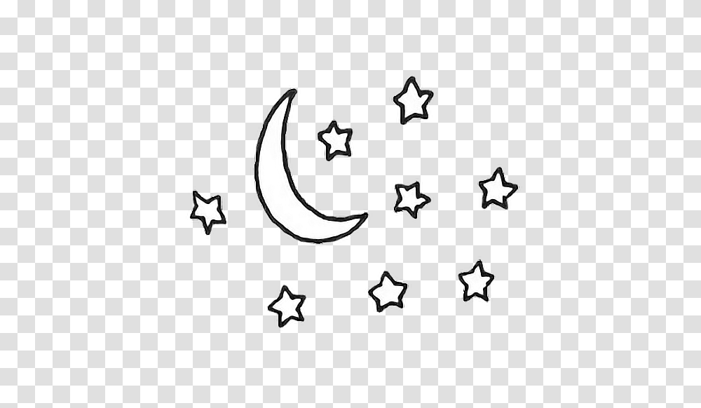 Moon Tumblr Black Stars Star, Stencil, Star Symbol Transparent Png