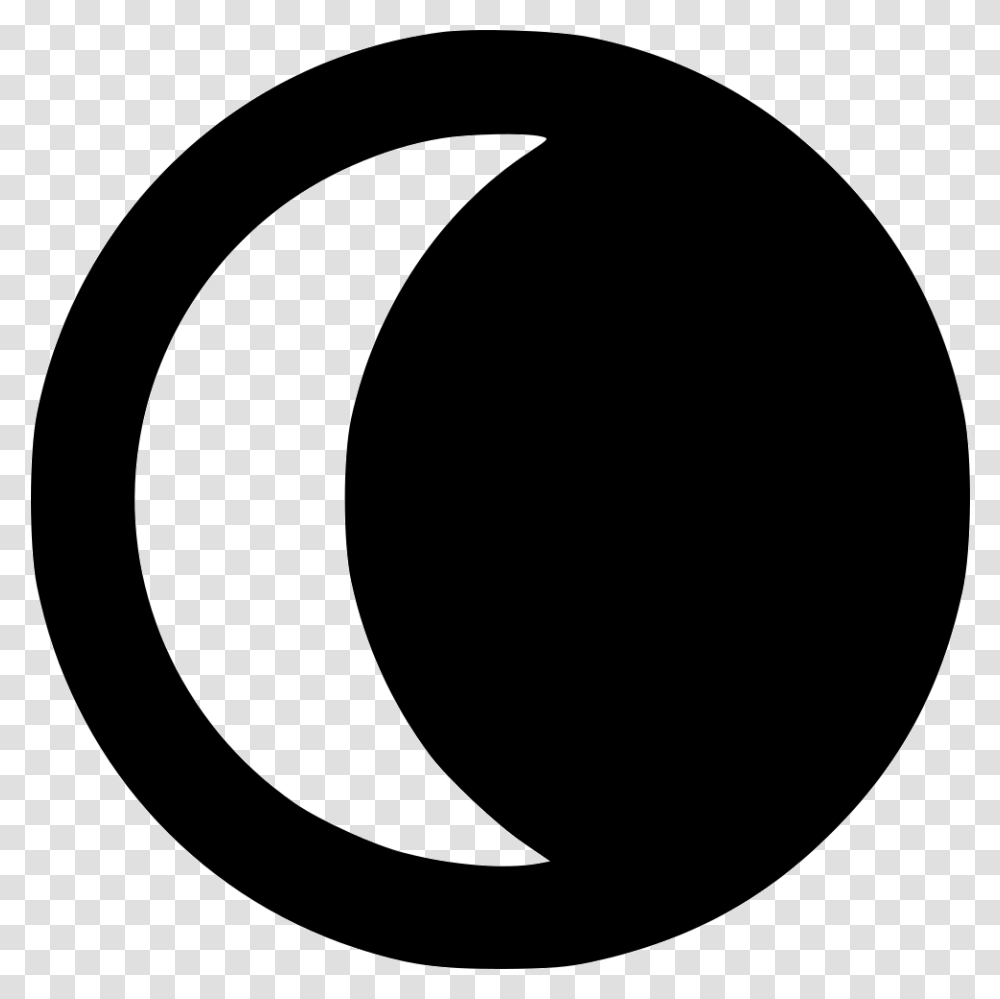 Moon Waning Crescent Circle, Outer Space, Astronomy, Nature Transparent Png