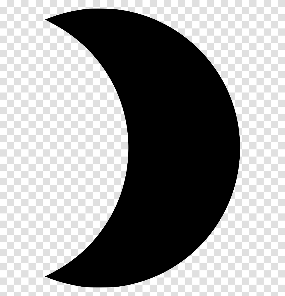 Moon Waxing Crescent Waxing Crescent, Outdoors, Nature, Outer Space, Night Transparent Png