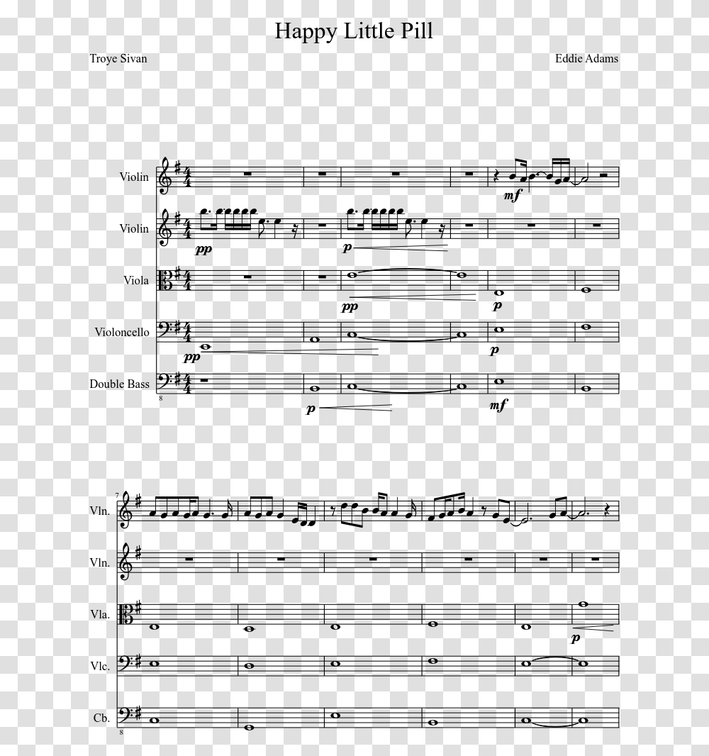 Moonlight Sonata 3rd Movement Violin Sheet Music, Gray, World Of Warcraft Transparent Png
