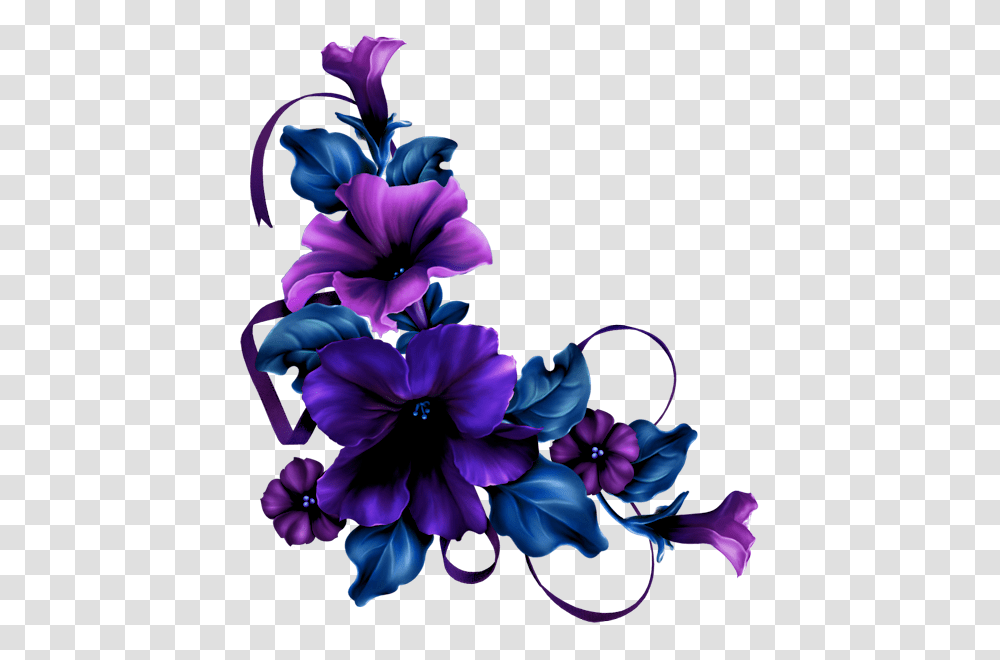 Moonlight Tea, Purple, Floral Design Transparent Png