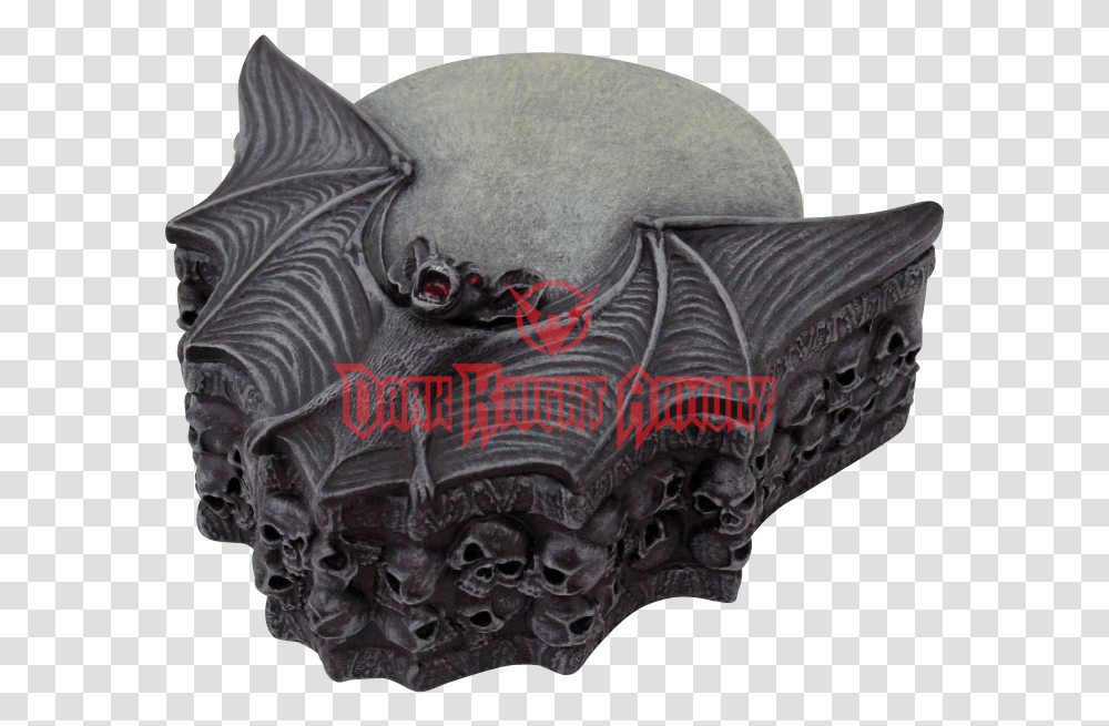Moonlit Bat Wings Box Download Ruffle, Ornament, Sculpture, Statue Transparent Png