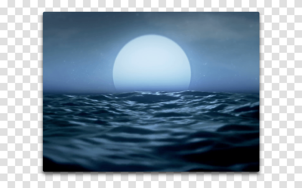 Moonrise Ocean Sea, Nature, Outdoors, Water, Sphere Transparent Png