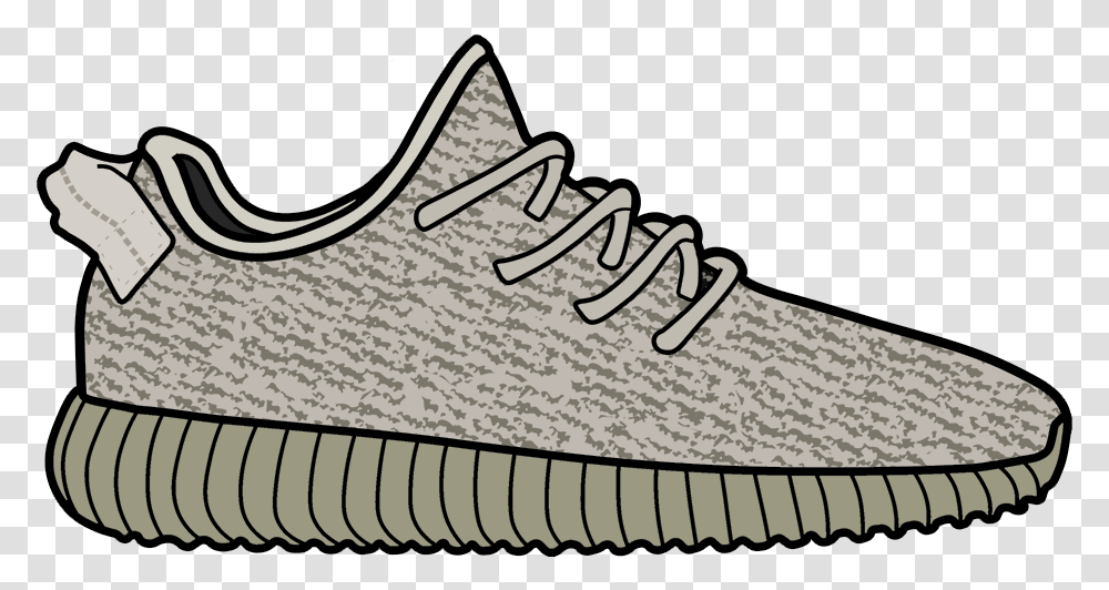 Moonrock Yeezy Boost Sticker, Apparel, Shoe, Footwear Transparent Png