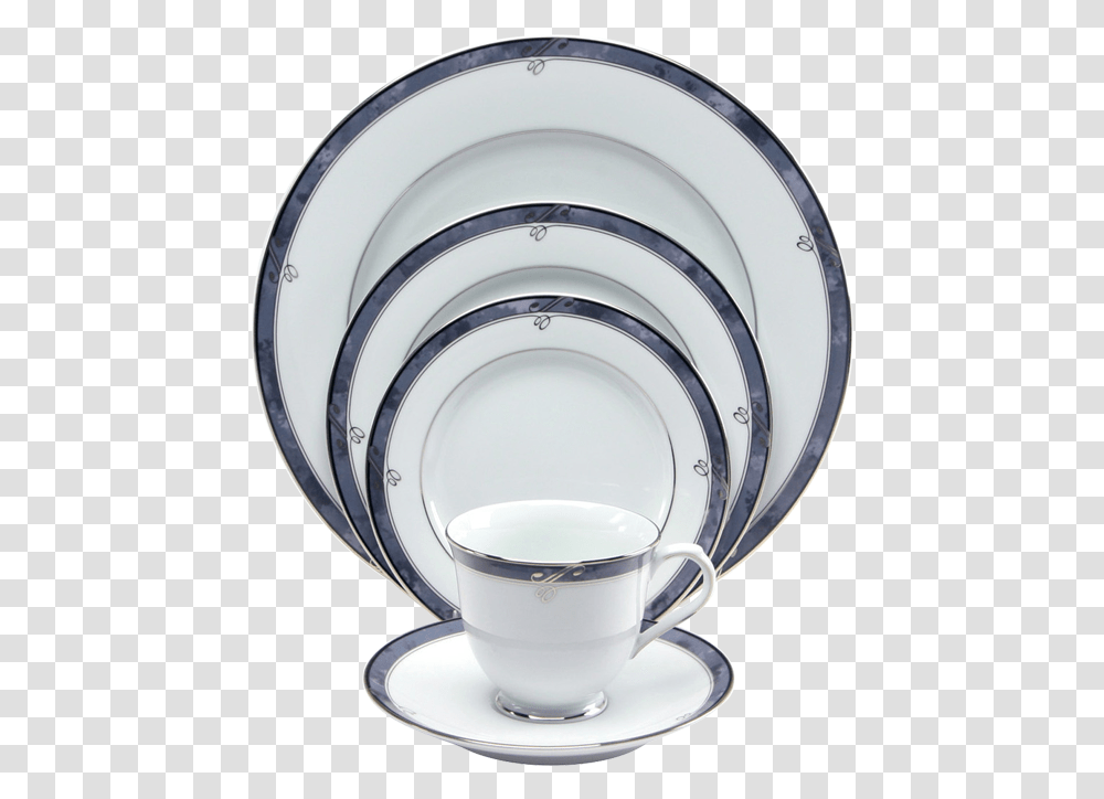 Moonstone 5 Piece Place Setting Cup, Saucer, Pottery, Porcelain Transparent Png
