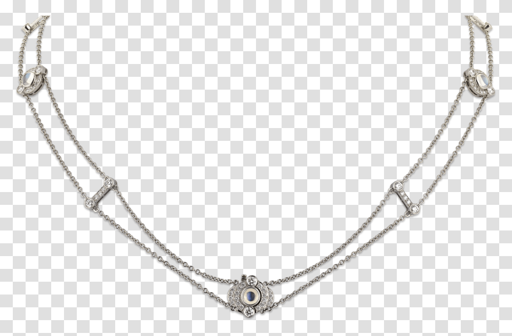 Moonstone And Diamond Double Strand Necklace By Tiffany Necklace, Jewelry, Accessories, Accessory, Gemstone Transparent Png